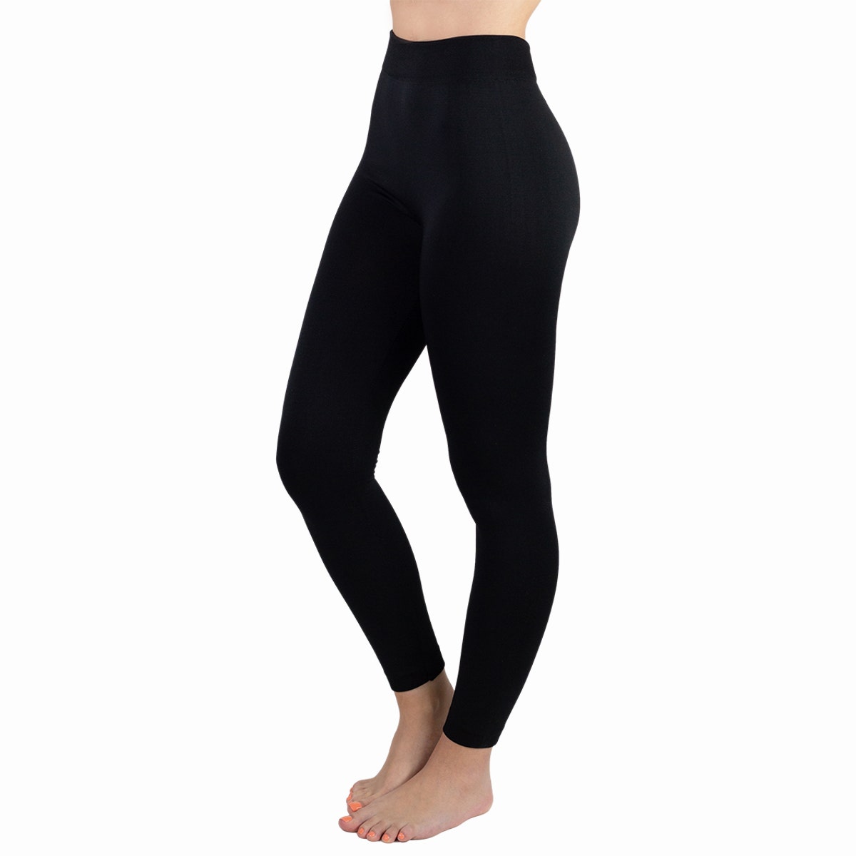 3pk TruFit Women's Fleece-Lined High-Waist Full-Length Leggings