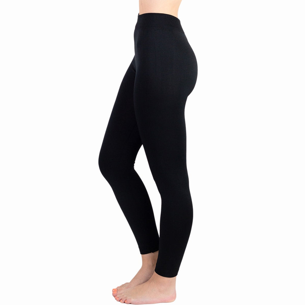 3pk TruFit Women's Fleece-Lined High-Waist Full-Length Leggings