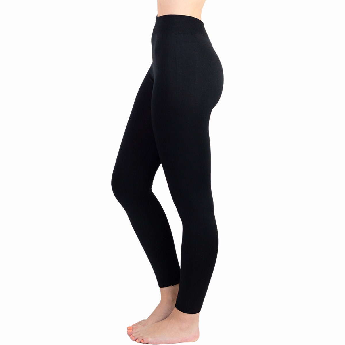3pk TruFit Women's Fleece-Lined High-Waist Full-Length Leggings