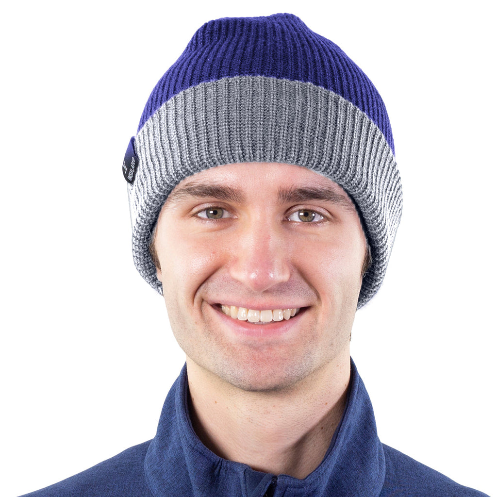TruFit Double-Layer Insulated Cuffed Knit Beanie for Men & Women