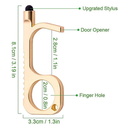 HyGenie No-Touch Tool with Stylus - Open Doors Hands-Free!
