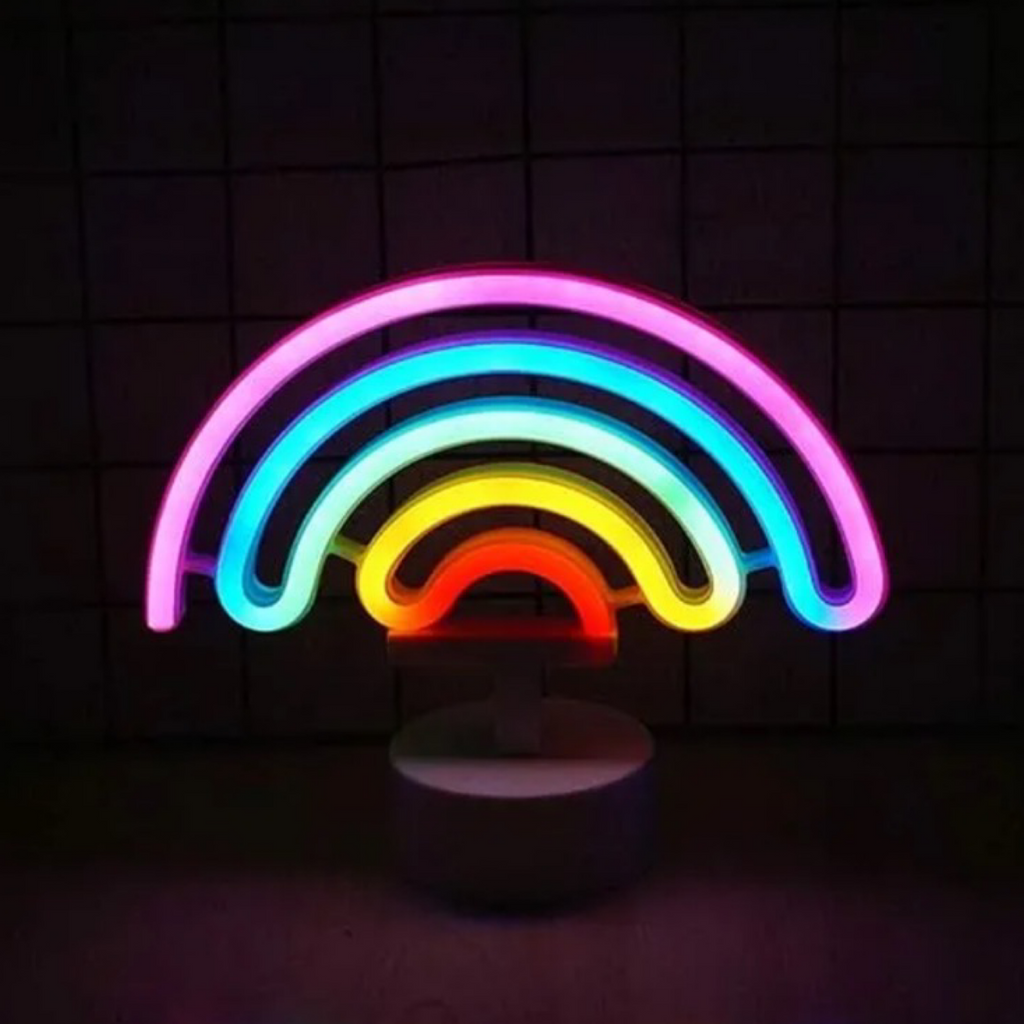 Battery/USB Powered Neon Light, Choose From 4 Designs - Hang or Stand!