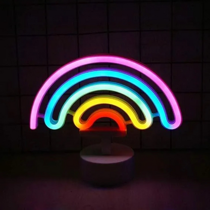 Battery/USB Powered Neon Light, Choose From 4 Designs - Hang or Stand!