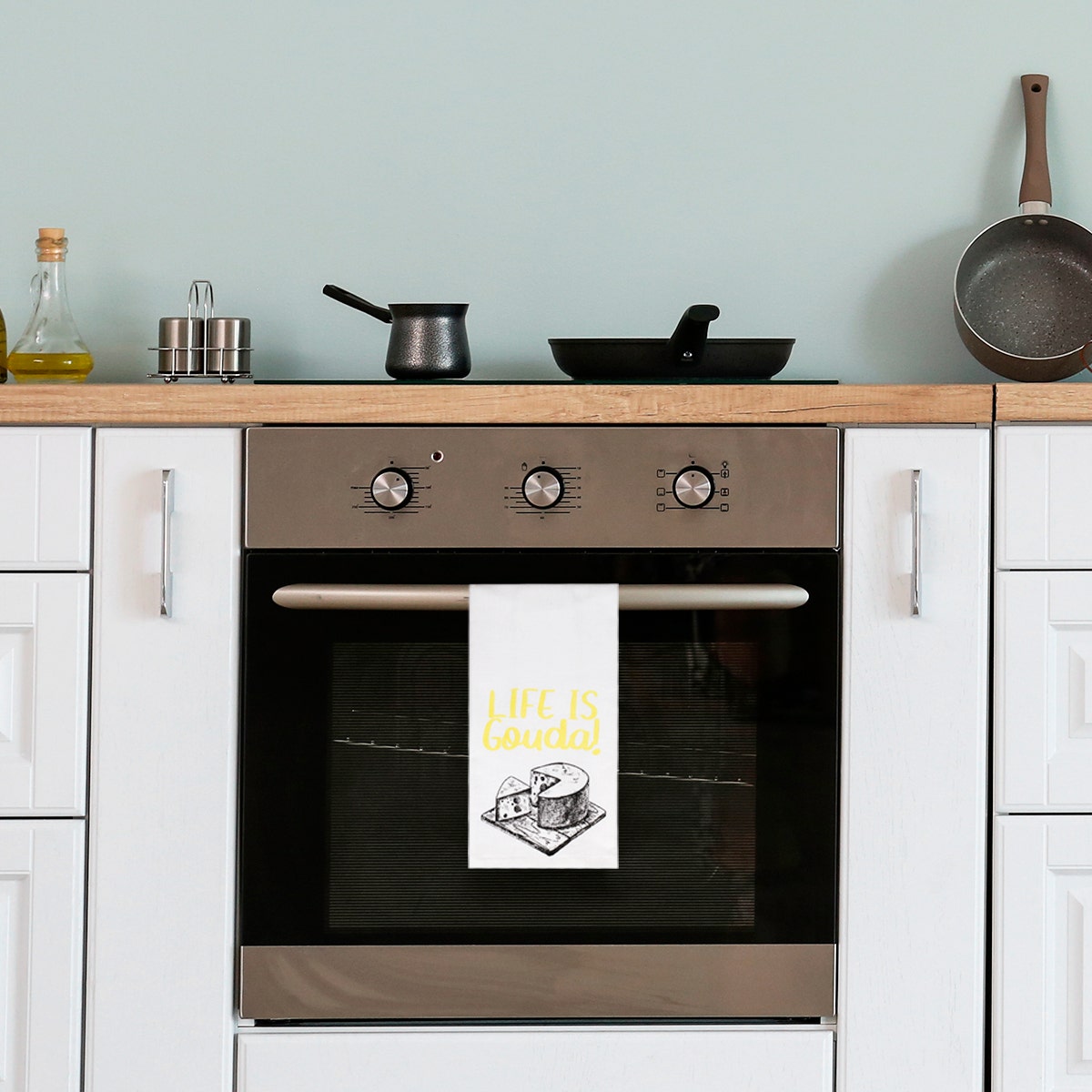 2pk Splash 100% Cotton Kitchen Towels - Fun Designs, Dry Humor!