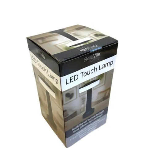 Bella Villa Portable LED Table Lamp – Touch Sensor with 3-Level Dimming