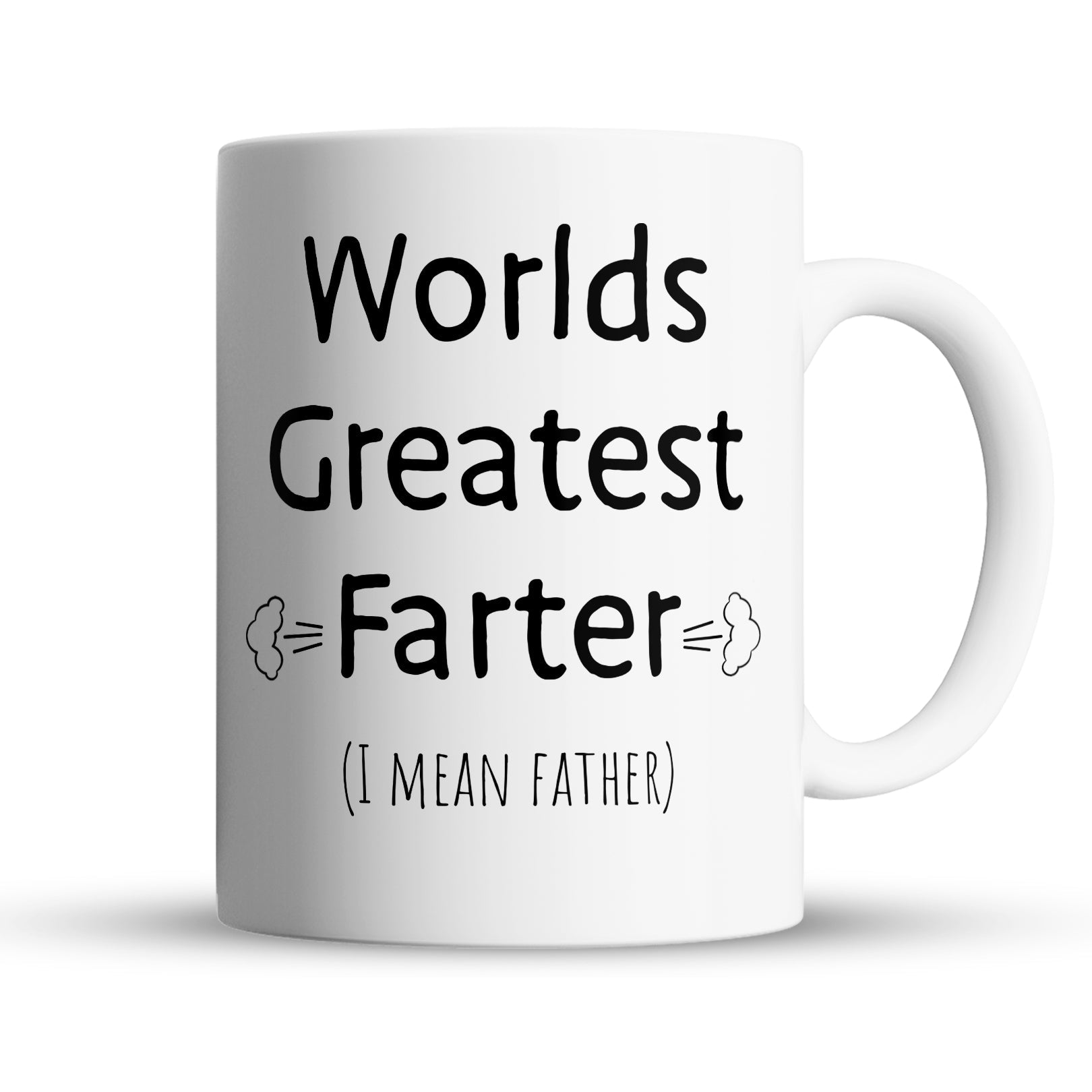 “World's Greatest Farter" Large 15oz Mug - Funny Gift for Dad