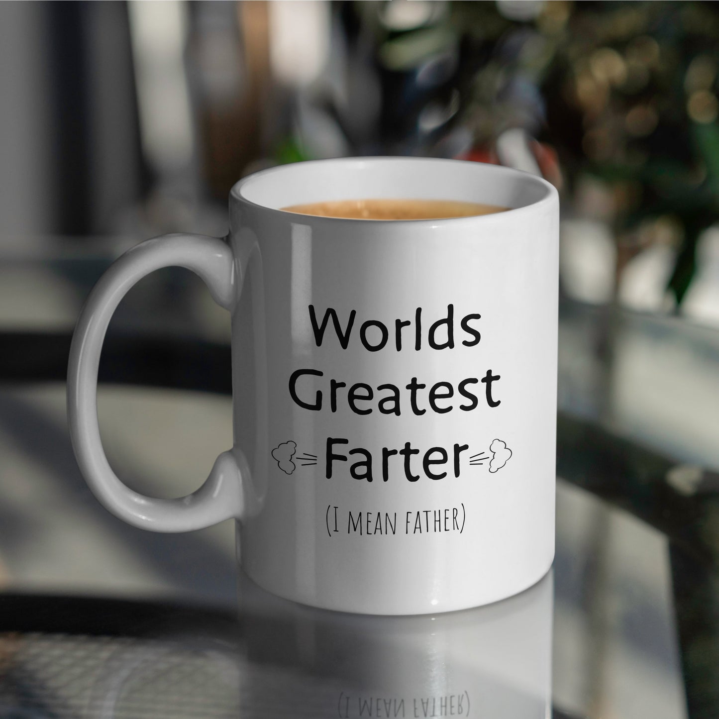 “World's Greatest Farter" Large 15oz Mug - Funny Gift for Dad