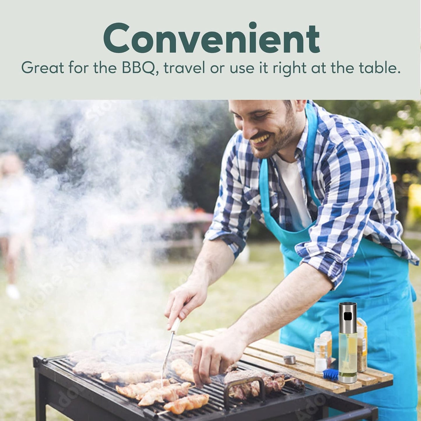 2pk Glass Oil Sprayers, Refillable –With Funnel and Cleaning Brush