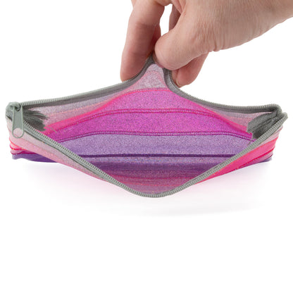 Zipper Pouch Storage For Pens, School Supplies – Glitter Colors!