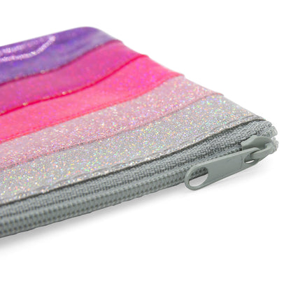 Zipper Pouch Storage For Pens, School Supplies – Glitter Colors!
