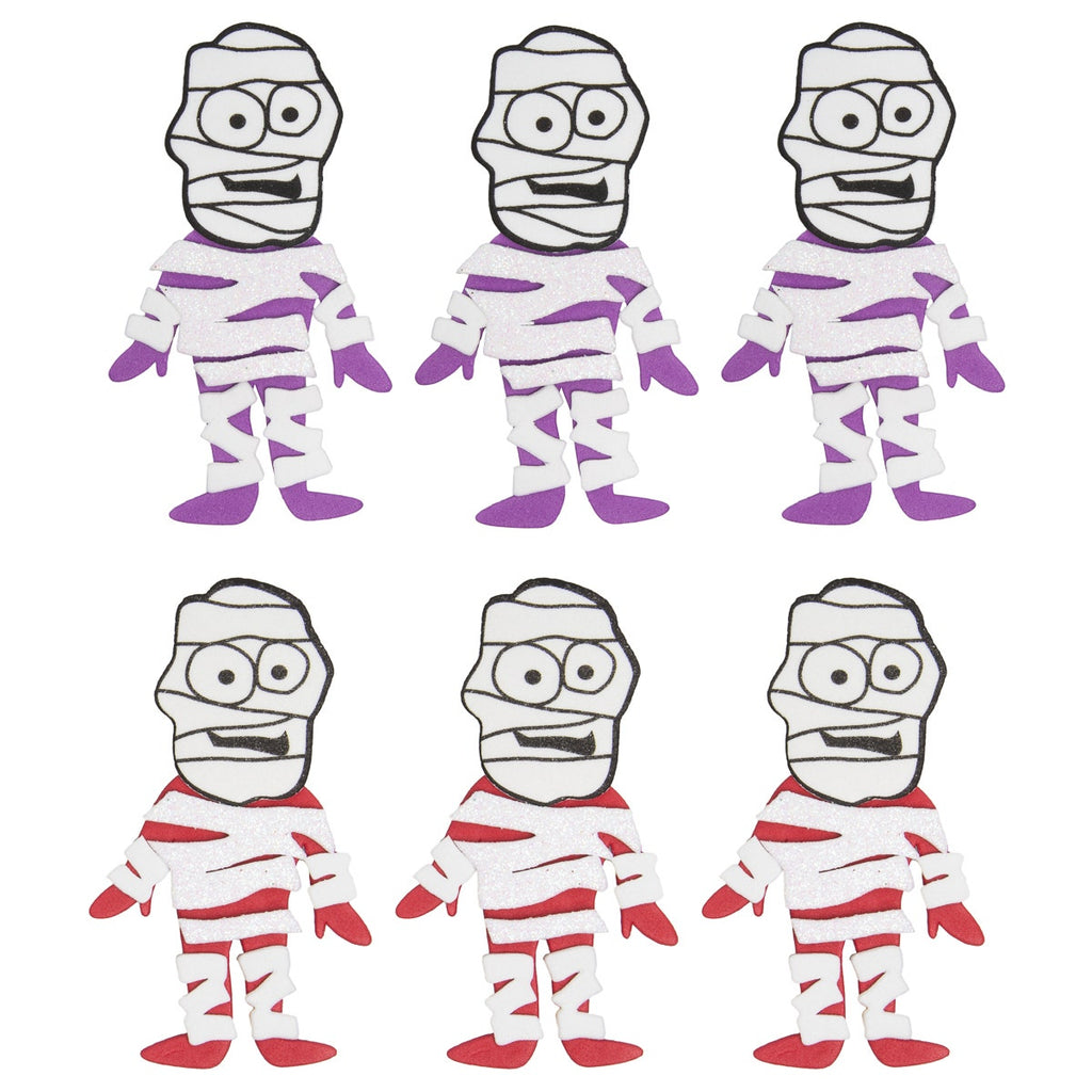 Mummy Foam & Felt Stickers - Halloween Decorations Arts & Crafts