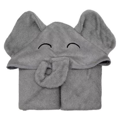 XL Organic Bamboo & Cotton Hooded Baby Towel - Soft & Absorbent