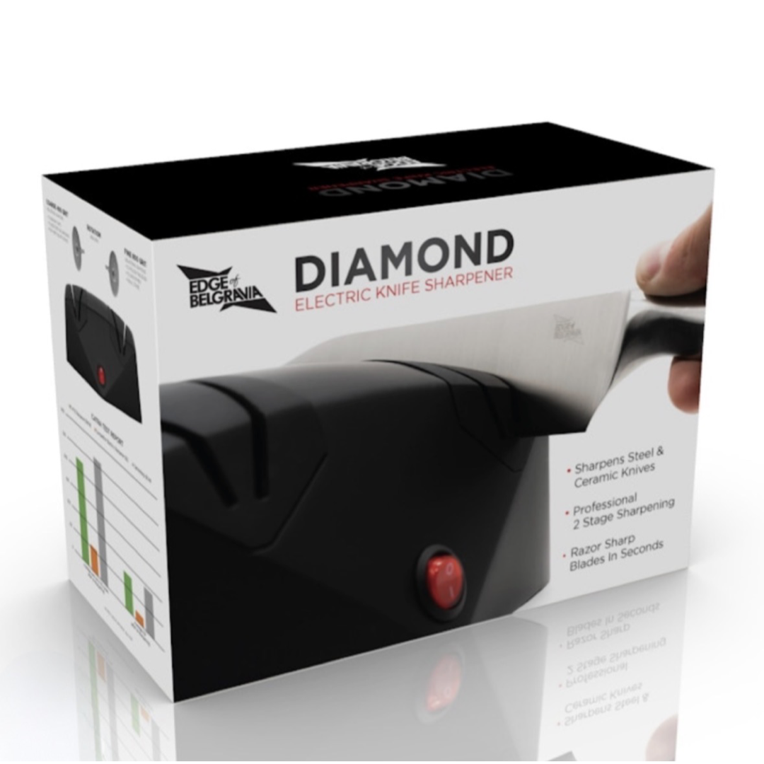 Diamond Electric 2 Stage Professional Knife Sharpener - Sharpen and Polish!