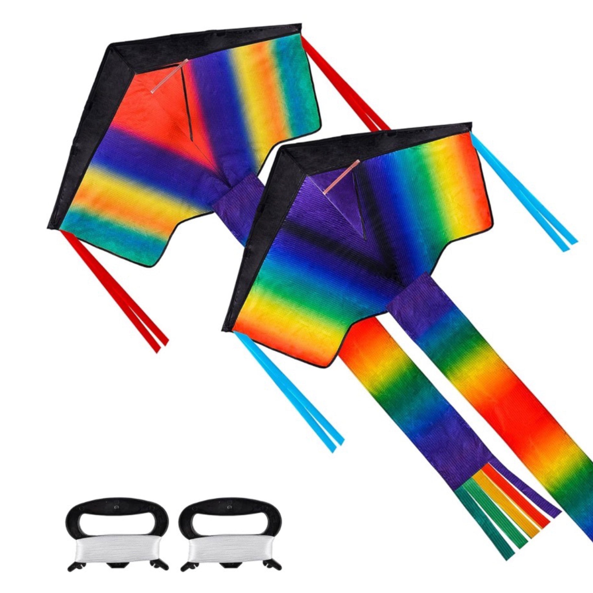 2pk 80ft Delta Easy Flyer Kites By Joyin - Brighten Up The Sky!
