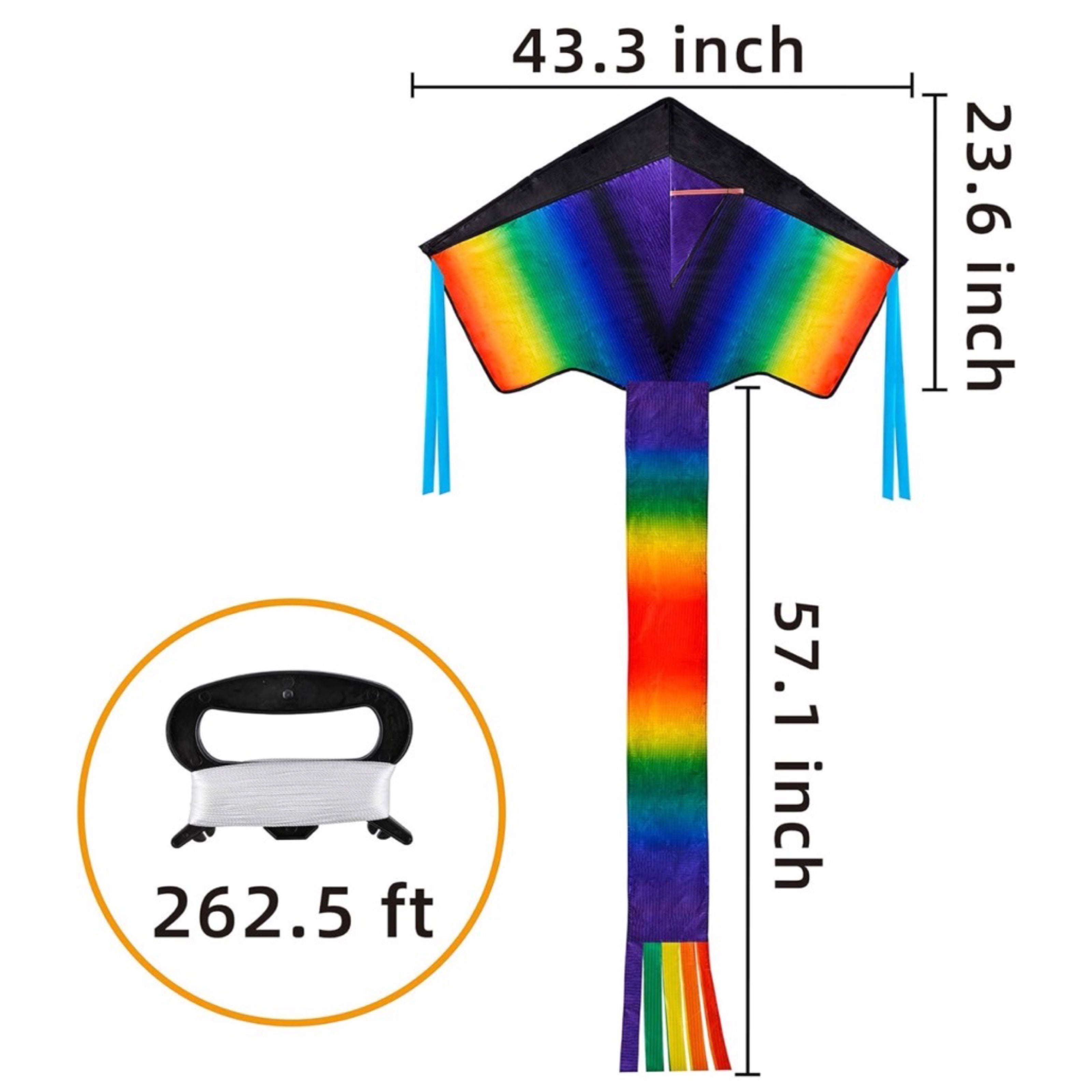 2pk 80ft Delta Easy Flyer Kites By Joyin - Brighten Up The Sky!
