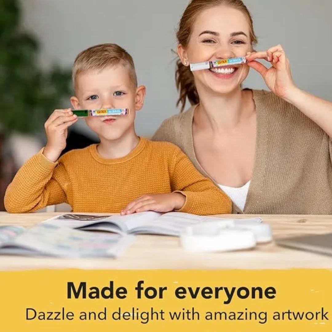 16pc Liquid Chalk Markers With VIbrant Colors - Great For Glass, Chalkboards & LED