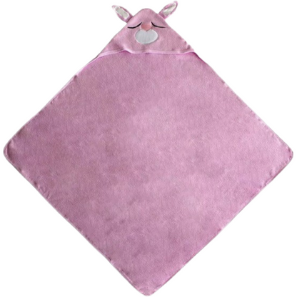 XL Organic Bamboo & Cotton Hooded Baby Towel - Soft & Absorbent