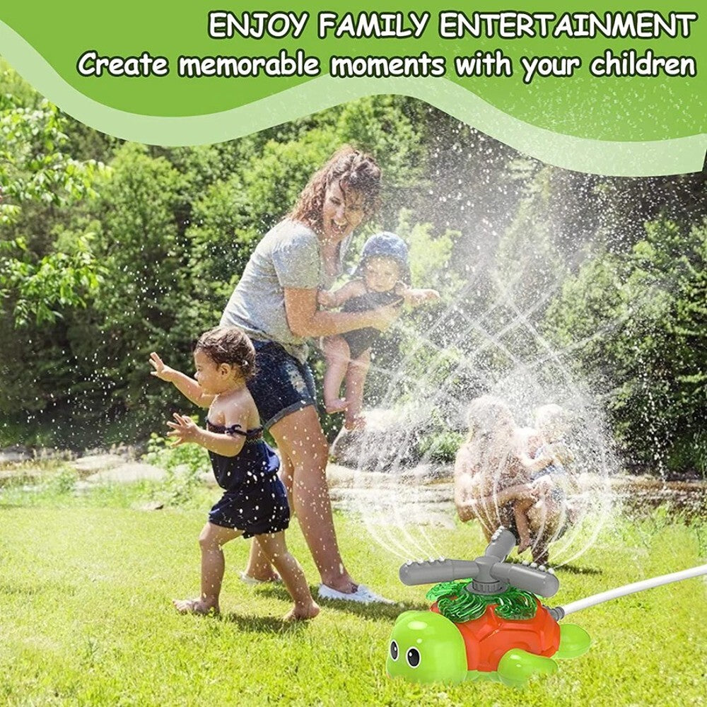 Turtle Sprinkler Toy for Kids – Outdoor Water Toy with Spinning Spray