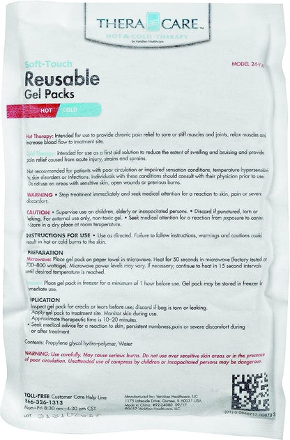 2 Reusable HOT/COLD Gel Packs by THERA CARE- Pain Relief Therapy