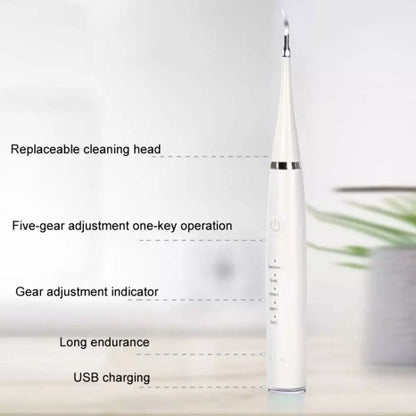 Electric Teeth Cleaner – Ultrasonic Dental Scaler with 5 Modes & USB Charging