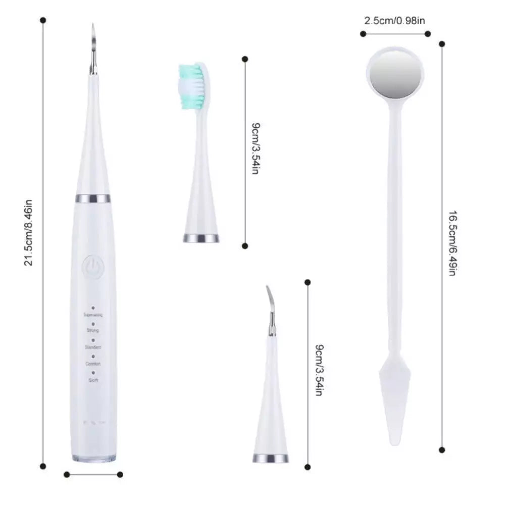 Electric Teeth Cleaner – Ultrasonic Dental Scaler with 5 Modes & USB Charging