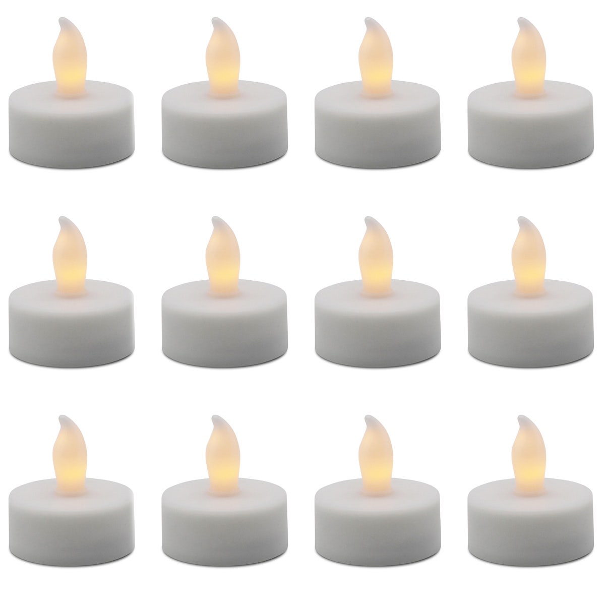 12pk Matchless Candle Co. LED Basics Flameless Tealights