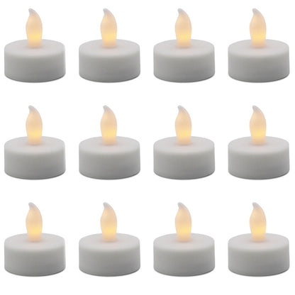 12pk Matchless Candle Co. LED Basics Flameless Tealights