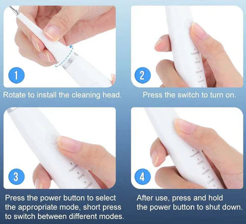 Electric Teeth Cleaner – Ultrasonic Dental Scaler with 5 Modes & USB Charging