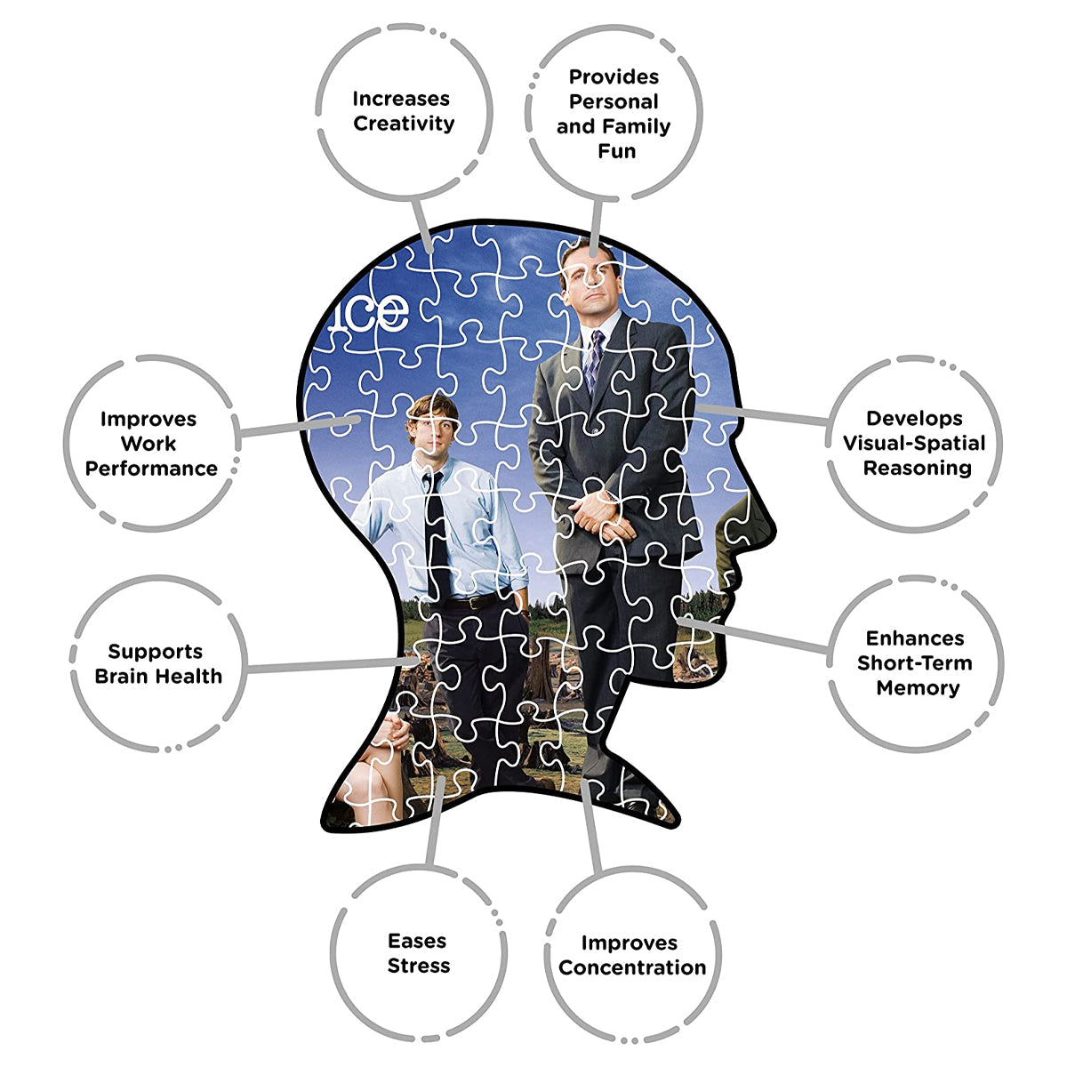 Aquarius 500pc The Office TV Show 14 x 19” Forest Jigsaw Puzzle