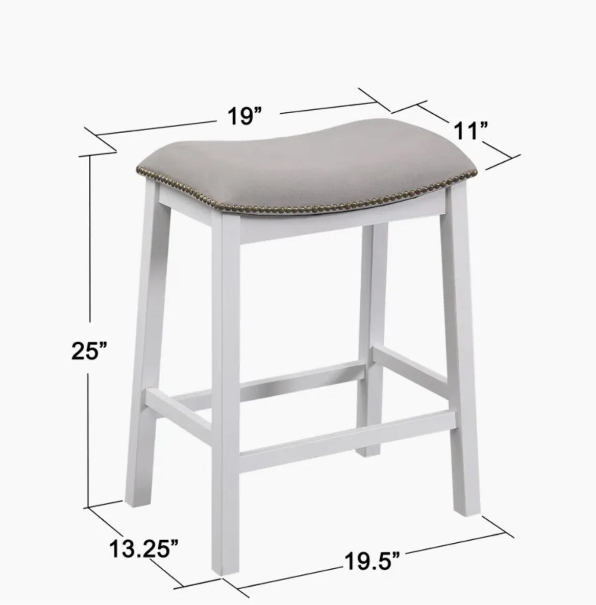 Solid Wood Counter Stool – Choose from 3 colors! SHIPS FREE!