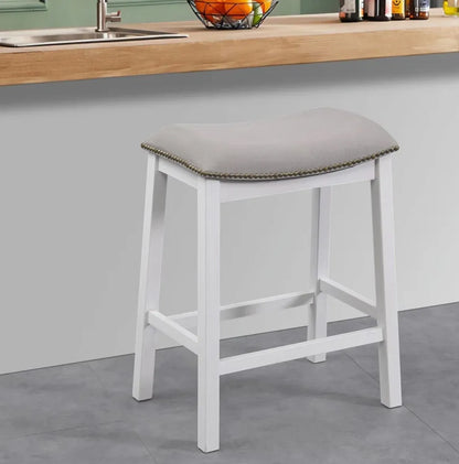 Solid Wood Counter Stool – Choose from 3 colors! SHIPS FREE!