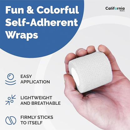 Self Adhesive Tape, Bandages for Sports & Injuries - Individually Wrapped