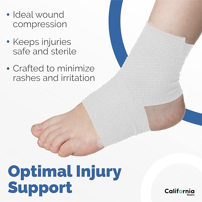 Self Adhesive Tape, Bandages for Sports & Injuries - Individually Wrapped