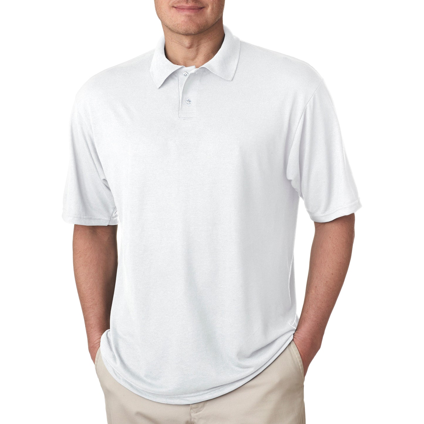 Jerzees Casual Short Sleeve Men’s Polo Shirt - Moisture Wicking