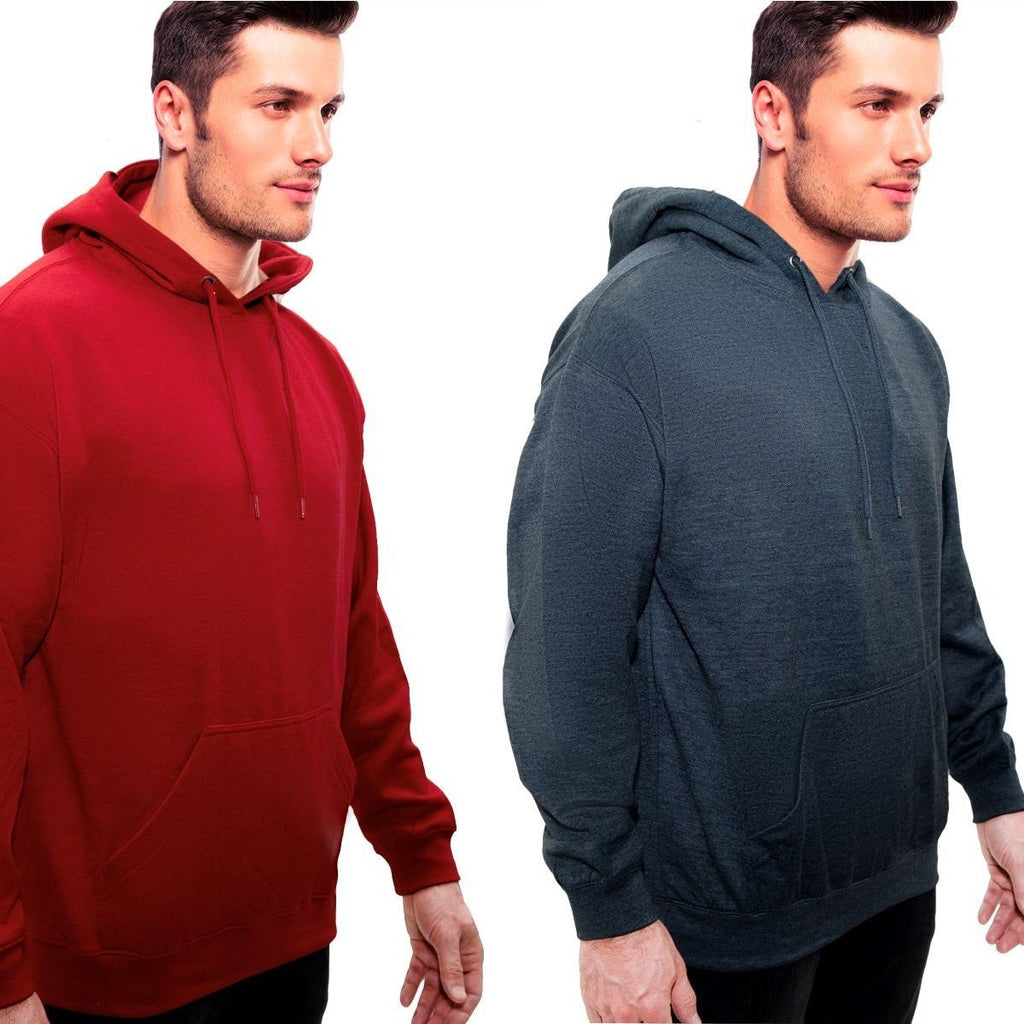 Men’s Pullover Hoodie – Ring-Spun Cotton, Fleece Lined, Pockets