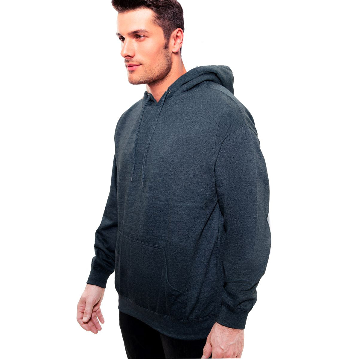 Men’s Pullover Hoodie – Ring-Spun Cotton, Fleece Lined, Pockets