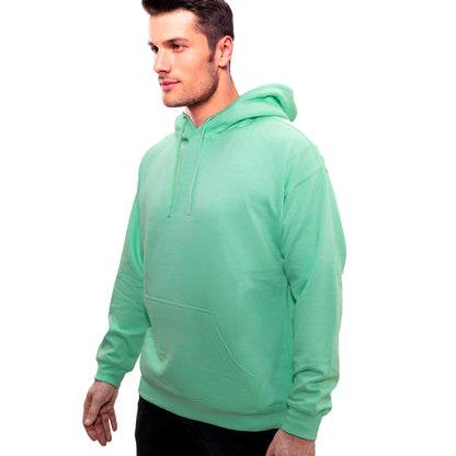 Men’s Pullover Hoodie – Ring-Spun Cotton, Fleece Lined, Pockets