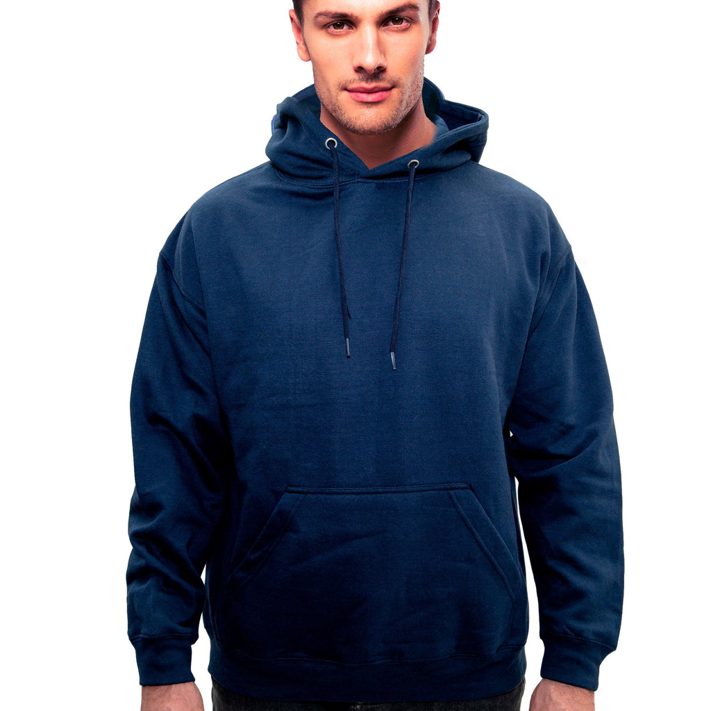 Men’s Pullover Hoodie – Ring-Spun Cotton, Fleece Lined, Pockets