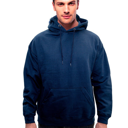 Men’s Pullover Hoodie – Ring-Spun Cotton, Fleece Lined, Pockets