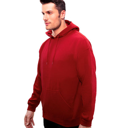 Men’s Pullover Hoodie – Ring-Spun Cotton, Fleece Lined, Pockets