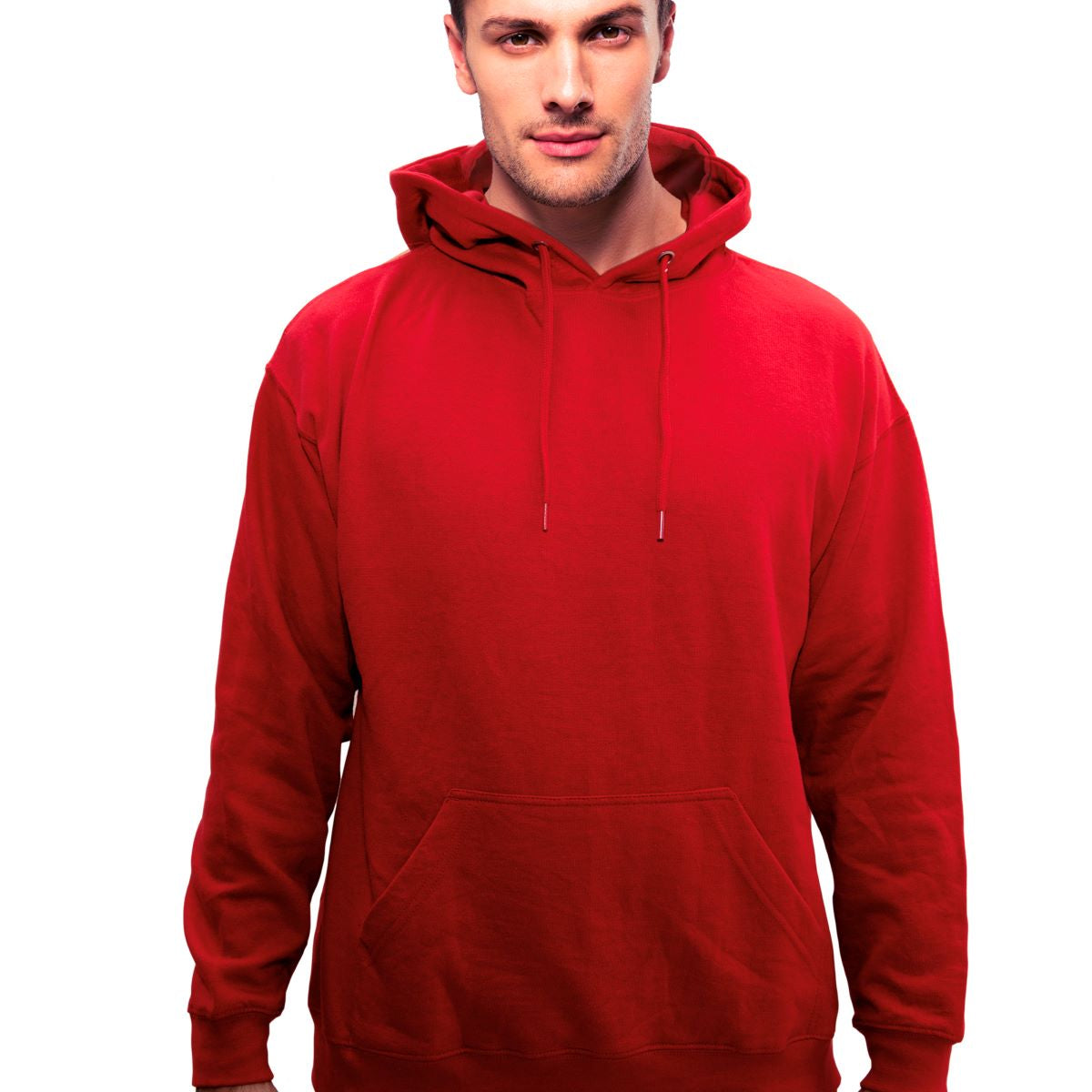 Men’s Pullover Hoodie – Ring-Spun Cotton, Fleece Lined, Pockets