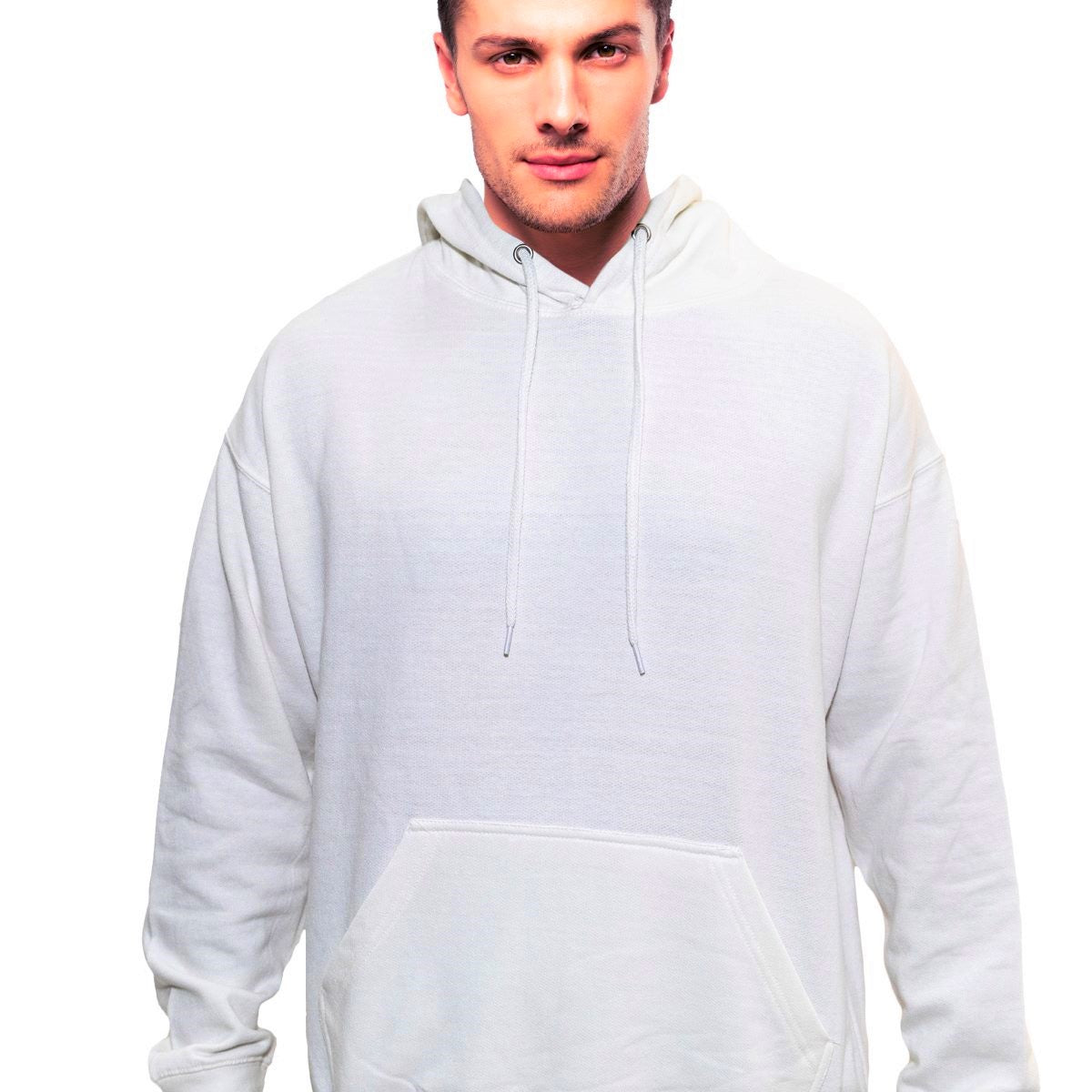Men’s Pullover Hoodie – Ring-Spun Cotton, Fleece Lined, Pockets